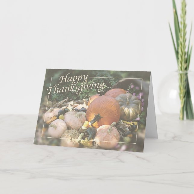 Cartão De Festividades Ação de Graças (Frente)