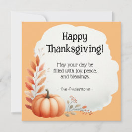 Cartão De Festividades Ação de Graças