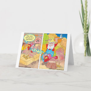 Cartão De Festividades Ação de Graças à Turquia em Espera Ofertas e Camis