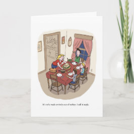 Cartão De Festividades Ação de Graças Anti-Tofurkey