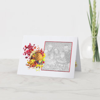 Cartão De Festividades Ação de Graças Cornucopia (quadro fotográfico)