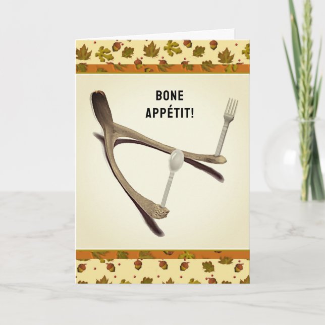 Cartão De Festividades Ação de Graças Engraçado (Frente)