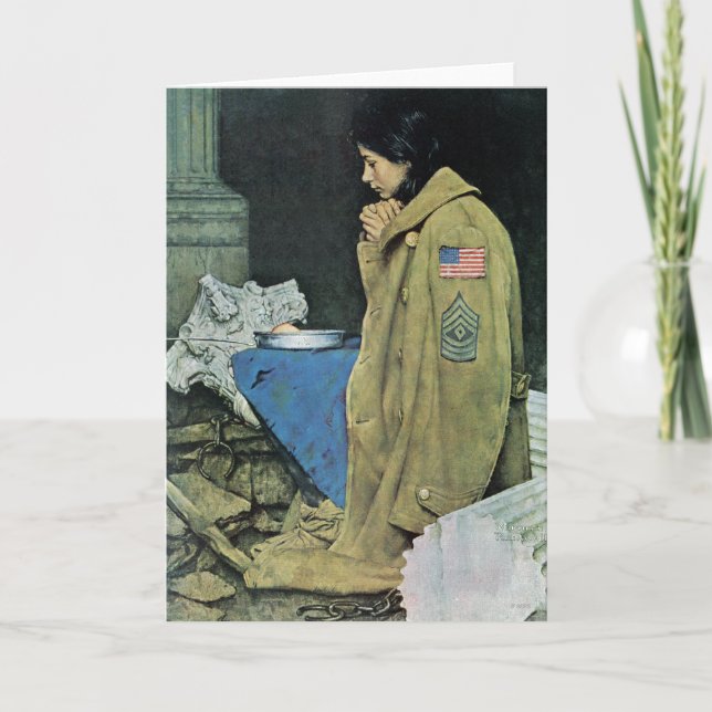 Cartão De Festividades Ação de Graças para Refugiados (Frente)