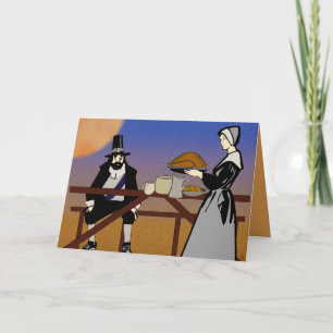 Cartão De Festividades Ação de Graças Tradicional