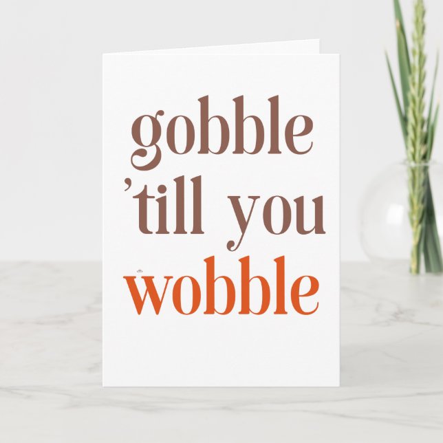 Cartão De Festividades Acção de graças (Frente)