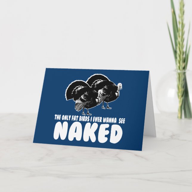 Cartão De Festividades Acção de graças engraçada (Frente)