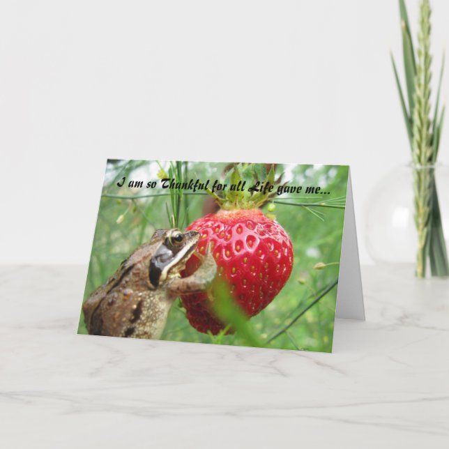 Cartão De Festividades Acção de graças feliz (Frente)