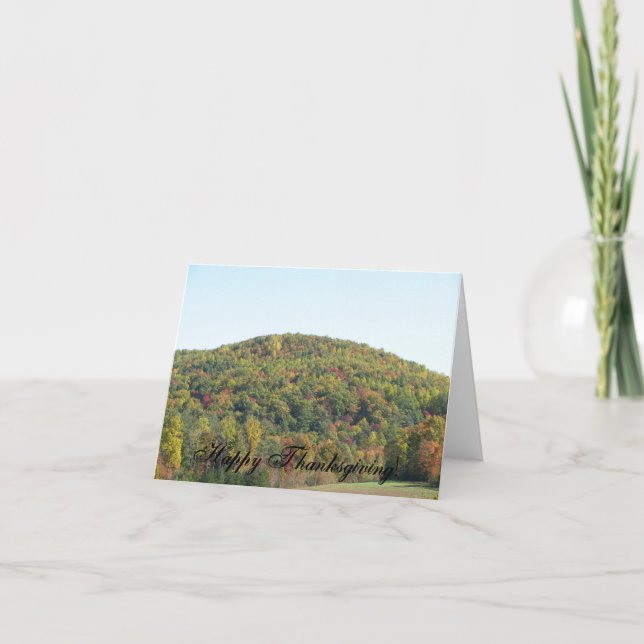 Cartão De Festividades Acção de graças feliz (Frente)