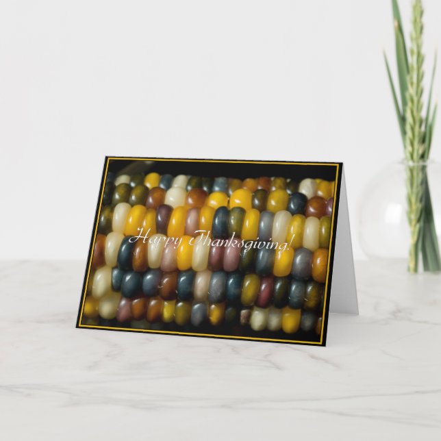 Cartão De Festividades Acção de graças feliz! (Frente)