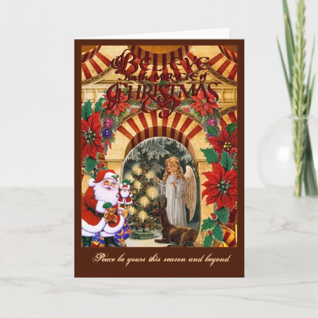 Cartão De Festividades Acredite (Frente)