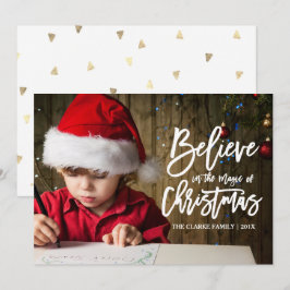 Cartão De Festividades Acredite | A mágica do Natal
