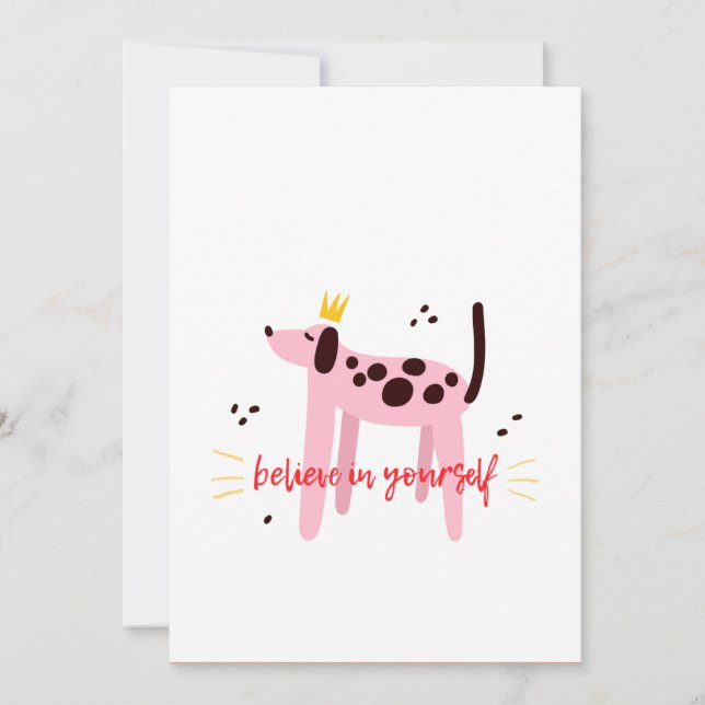 Cartão De Festividades Acredite em si mesmo (Frente)