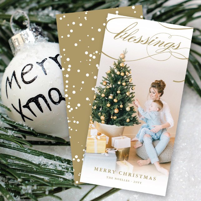 Cartão De Festividades Acredite em Star Dourada Calliografia Foto de Nata (Criador carregado)