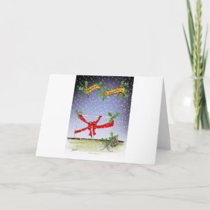 Cartão De Festividades adeptos do natal felizes