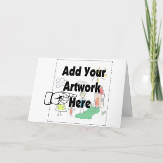 Cartão De Festividades Adicione seu próprio Trabalho de arte ou Trabalho 