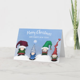 Cartão De Festividades Adorable Gnome Posse