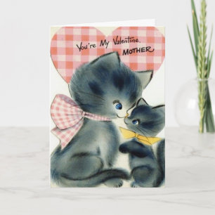 Cartão De Festividades Adorable Vintage Valentine's Day Card for Mother