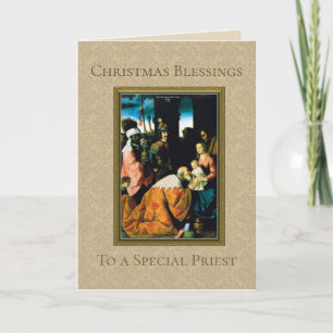 Cartão De Festividades Adoração da Epifania de Natal Magi