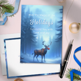 Cartão De Festividades Adorável Inverno Editável Maravilhoso