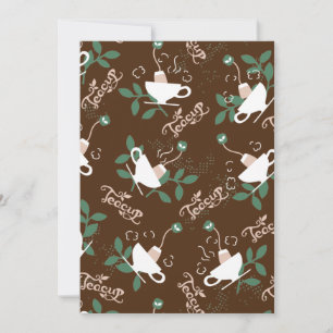 Cartão De Festividades Adorável Teacup Delicious Tea