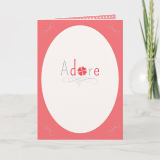 Cartão De Festividades Adore você