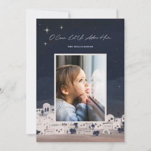 Cartão De Festividades Adoremo-Lo Por Belém, Natal Religioso