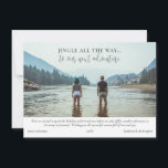 Cartão De Festividades Adventure Viagem Collage no Natal<br><div class="desc">Elevem suas cartões de natal com nosso Cartão com fotos de Férias do Viajante, especialmente projetado para aventureiros, trotters de globo, militares e qualquer um que abraça um ano de fenda ou explora o mundo. A frente vangloria a mensagem alegre "Jingle"... para a nossa próxima aventura", capturando o espírito do...</div>