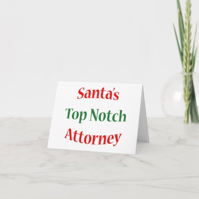 Cartão De Festividades Advogado Top Notch (Frente)