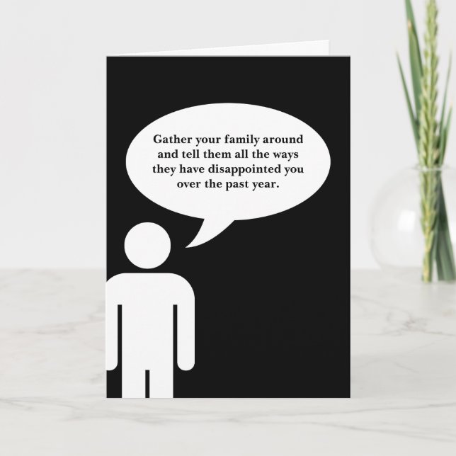 Cartão De Festividades aeração das queixas FESTIVUS (Frente)