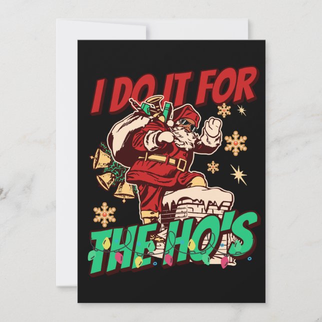 Cartão De Festividades Africano americano Negro Papai Noel Natal Engraçad (Frente)