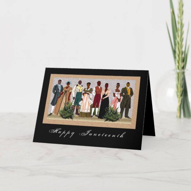 Cartão De Festividades Afro-americano (Frente)