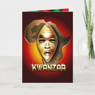 Cartão De Festividades Afro Kwanzaa