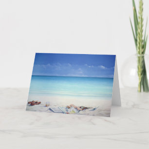 Cartão De Festividades Agente de Praia