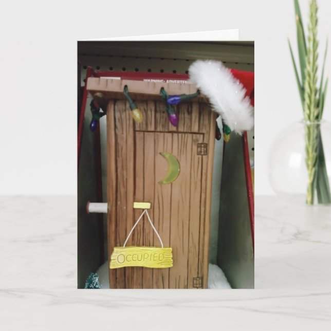 CARTÃO DE FESTIVIDADES AGORA QUE EU "TENHO SUA ATENÇÃO" MERGULHOSO NATAL (Frente)