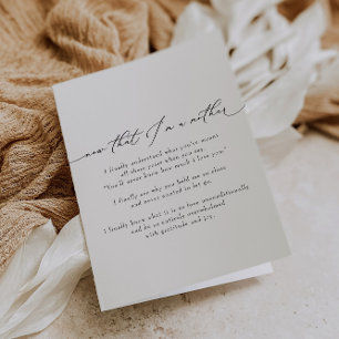 Cartão De Festividades Agora que sou mãe Dia de as mães