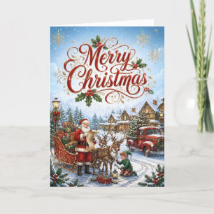 Cartão De Festividades Agradecimento Corporativo de Inverno para Cliente