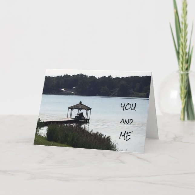 CARTÃO DE FESTIVIDADES **AGRADECIMENTO FELIZ** AO **AMOR DA MINHA VIDA** (Frente)