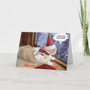 Cartão De Festividades Aguardando Papais noeis