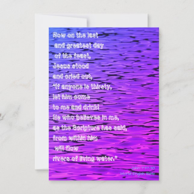 Cartão De Festividades Águas vivas - (Frente)