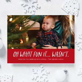 Cartão De Festividades Ah que diversão não foi engraçado foto de Natal