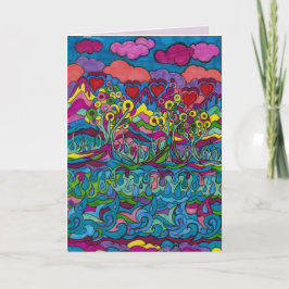 Cartão De Festividades Ainda bem que estamos juntos no Dreamscape 1 Card