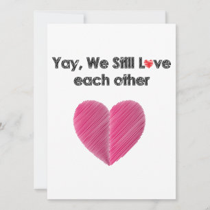 Cartão De Festividades Ainda gostamos um do outro