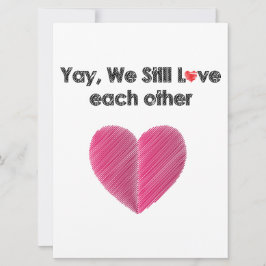 Cartão De Festividades Ainda gostamos um do outro