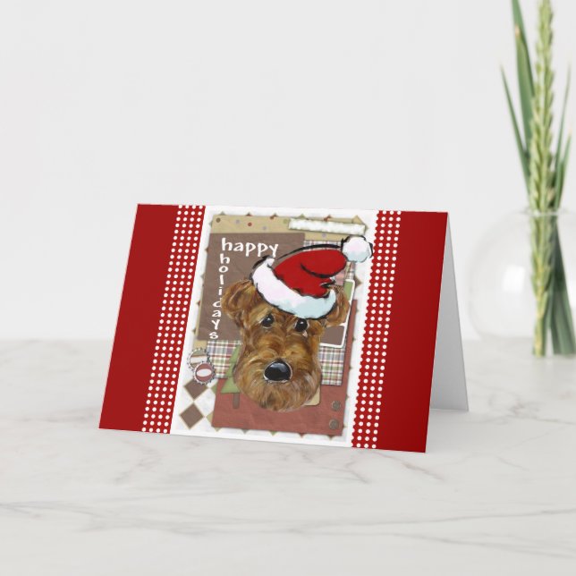 CARTÃO DE FESTIVIDADES AIREDALE DE NATAL (Frente)