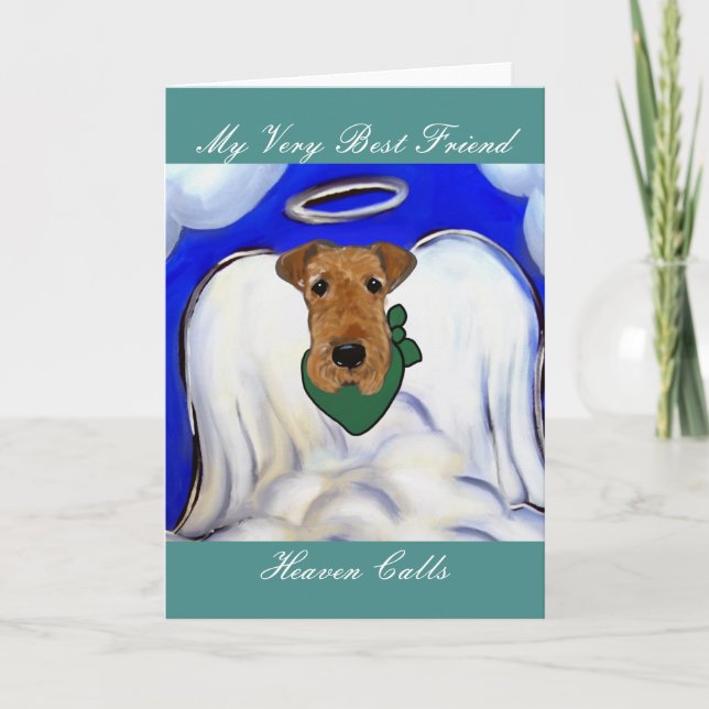 Cartão De Festividades Airedale Terrier (Frente)