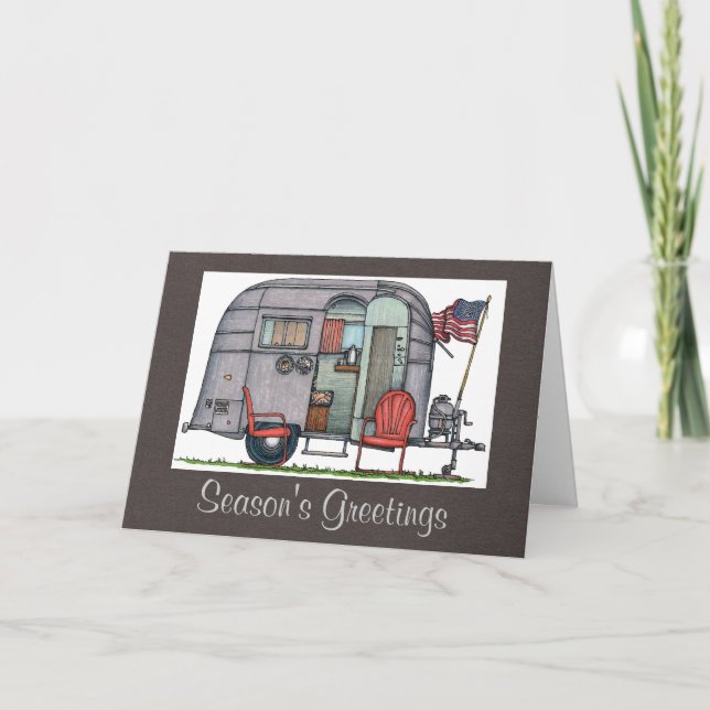 Cartão De Festividades Airstream (Frente)