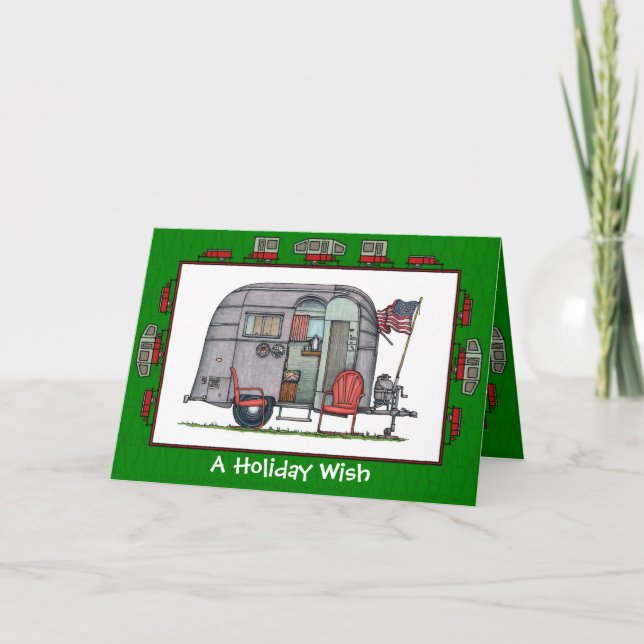 Cartão De Festividades Airstream (Frente)