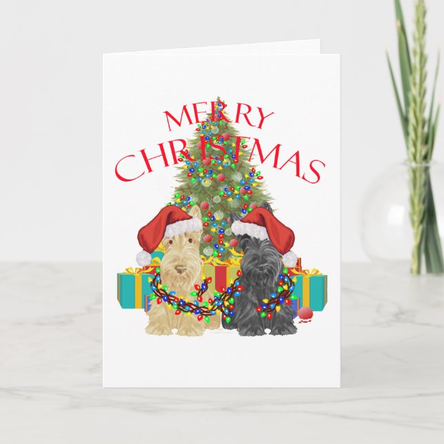 Cartão De Festividades Ajudantes do Papai Noel (Frente)