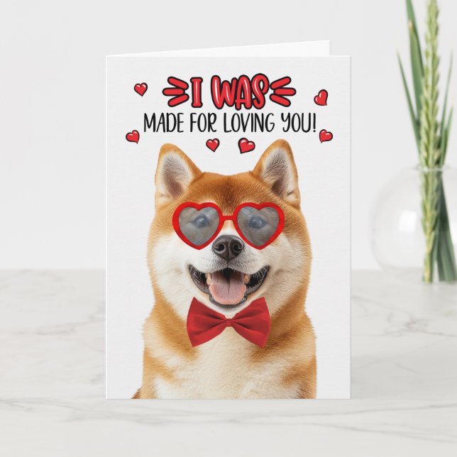 Cartão De Festividades Akita Dog Feita por Te Amar Namorados (Frente)
