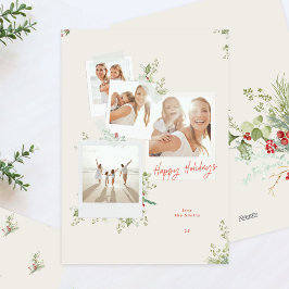 Cartão De Festividades Álbum de fotos de Natal do Artesanato Botânico Fes